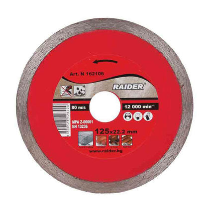 DIAMOND DISC FOR CUTTING NON-METAL RAIDER 115x2x22.2