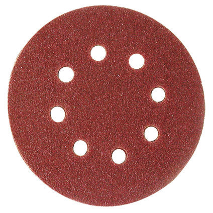 SANDING FOR ECCENTRIC GRINDER F125 K120 8 HOLES 10 PCS RAIDER