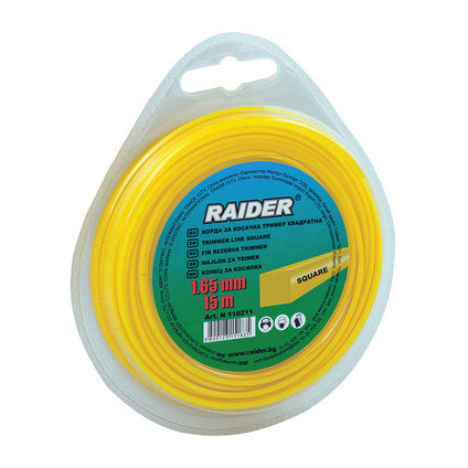 CORD FOR TRIMMER PROFILE SQUARE RAIDER 1.65 MM 15 M
