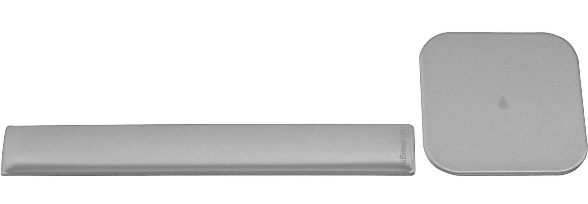 Wrist Rest and Pad Rain Design mRest Silver