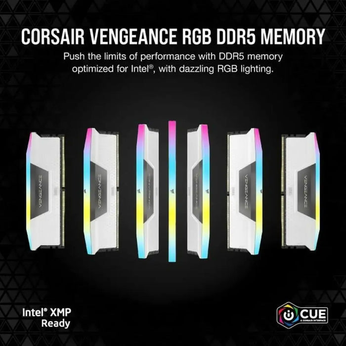 RAM Memory Corsair CMH32GX5M2B6000C40W 32 GB DDR5 6000 MHz CL40 - Компютър Мрежи и компоненти<<<Компютри|