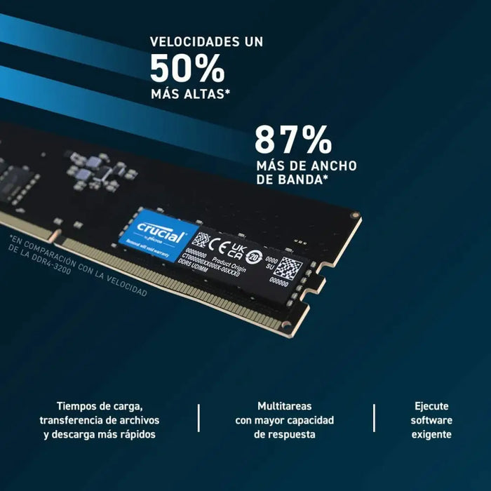RAM Memory Crucial CT2K16G48C40U5 DDR5 4800 MHz 32 GB CL40 - Компютър Мрежи и компоненти<<<Компютри|