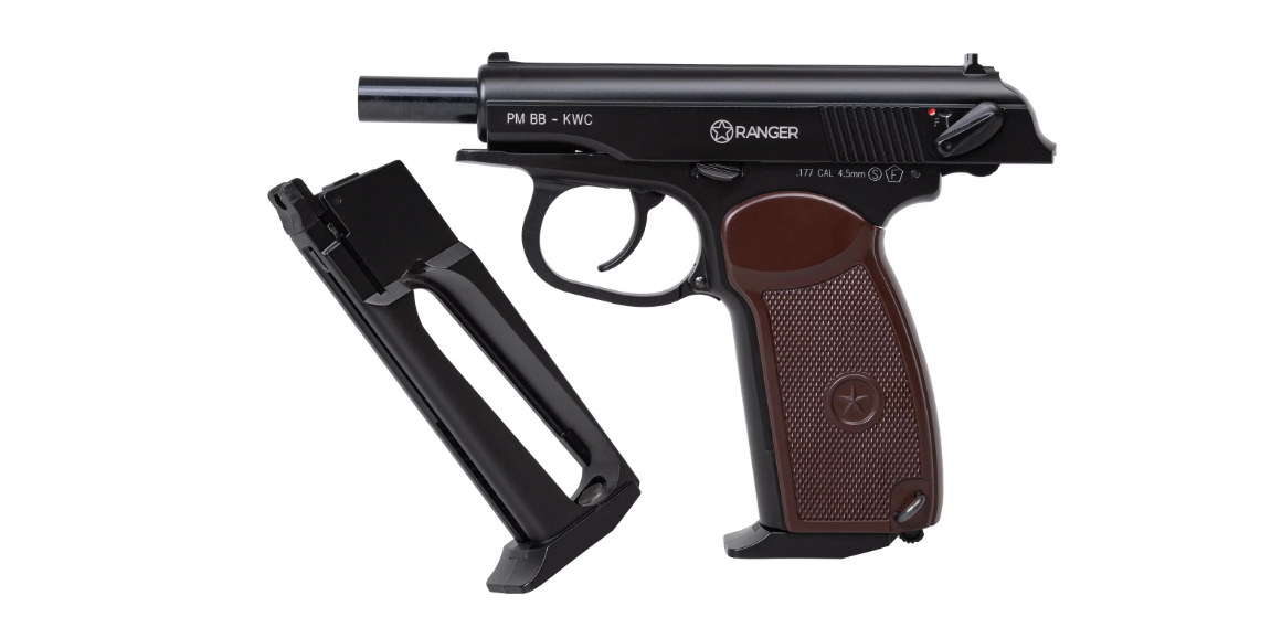 Air rifle pistol Ranger PM BB KWC CAL. 4.5 BBS 15 Shots Full Metal Slide Co2