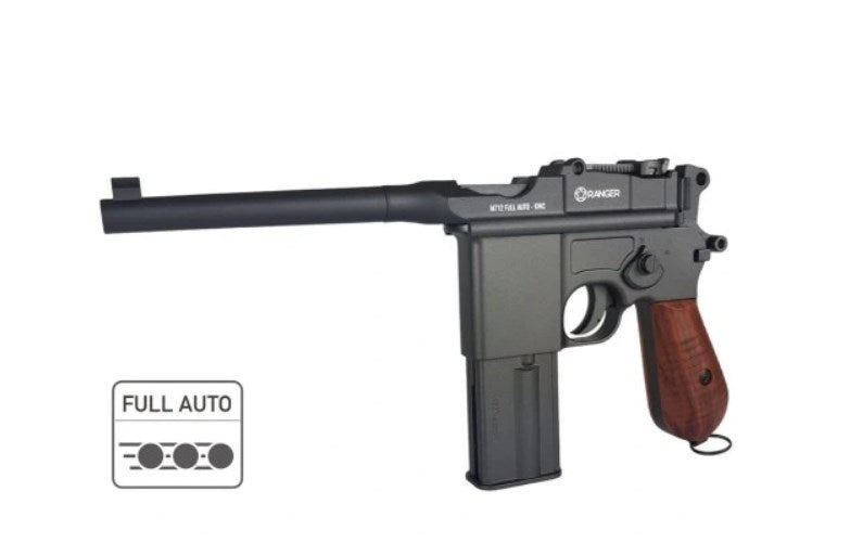Air rifle pistol Ranger M712 BROOMHANDLE Full Auto Blowback K.4,5 BBS 19-shots KWC