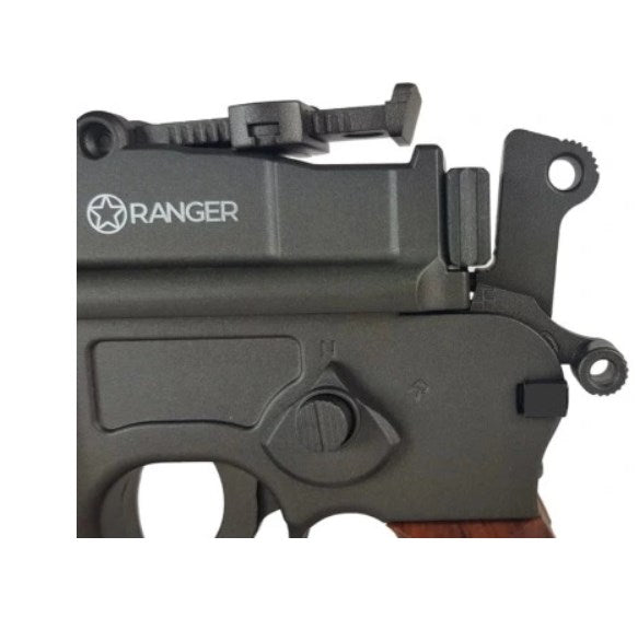 Air rifle pistol Ranger M712 BROOMHANDLE Full Auto Blowback K.4,5 BBS 19-shots KWC