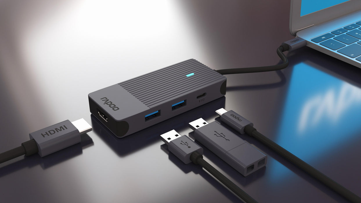USB-C Hub, 4 ports, RAPOO-11409