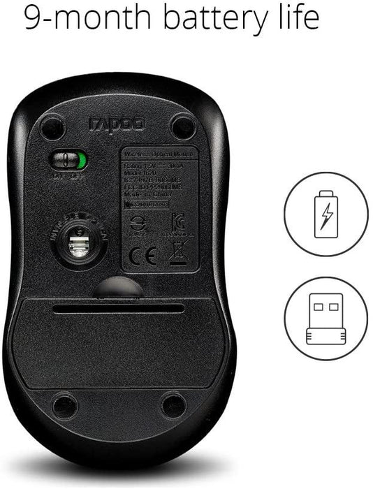 Mouse RAPOO 1620 black-11464