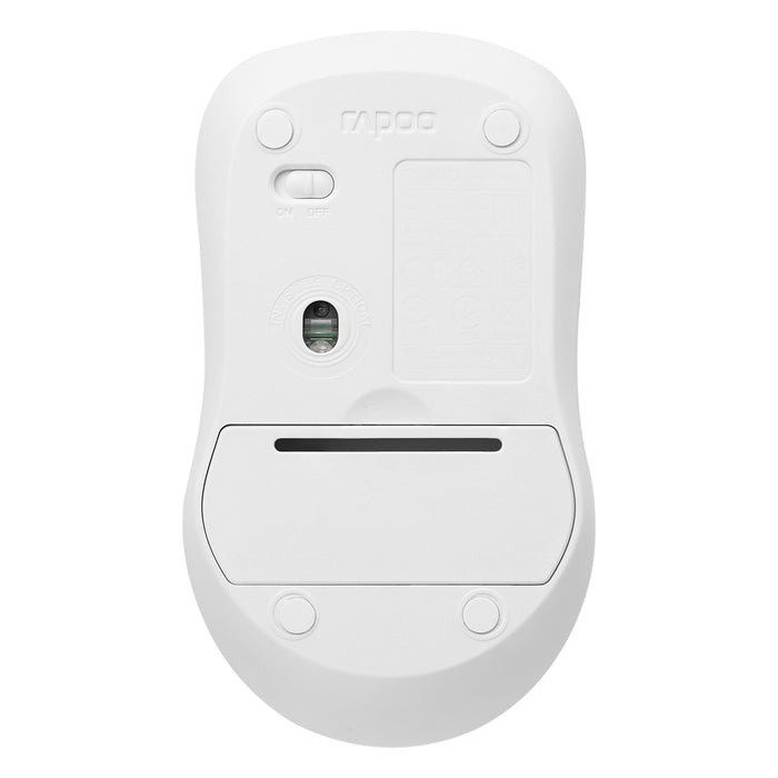 Wireless optical mouse RAPOO 1680, Quiet, 2.4Ghz, White