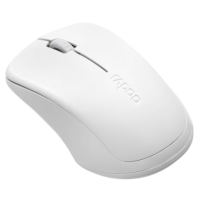 Wireless optical mouse RAPOO 1680, Quiet, 2.4Ghz, White