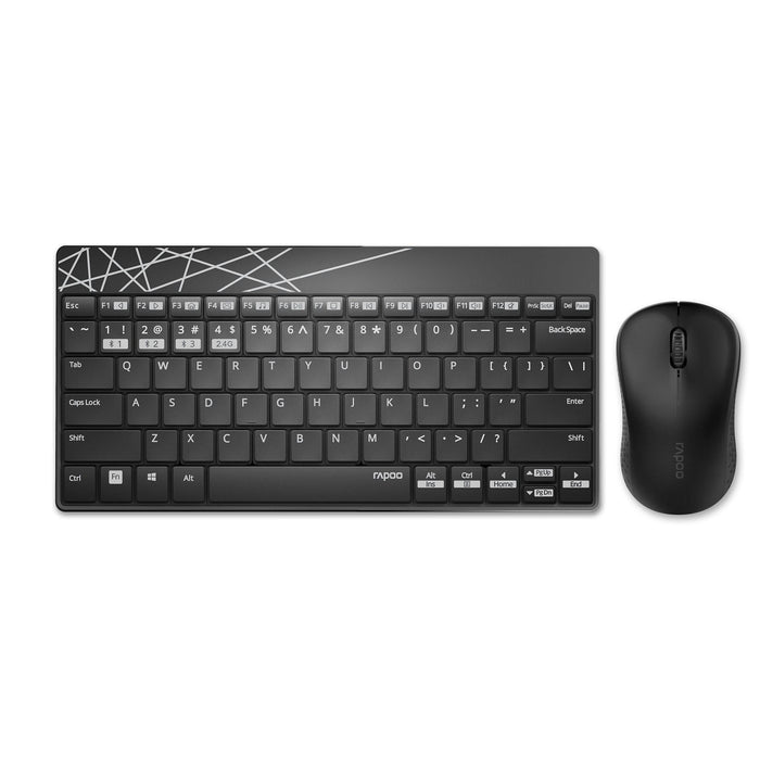 RAPOO 8000M Keyboard and Mouse Set, 18312