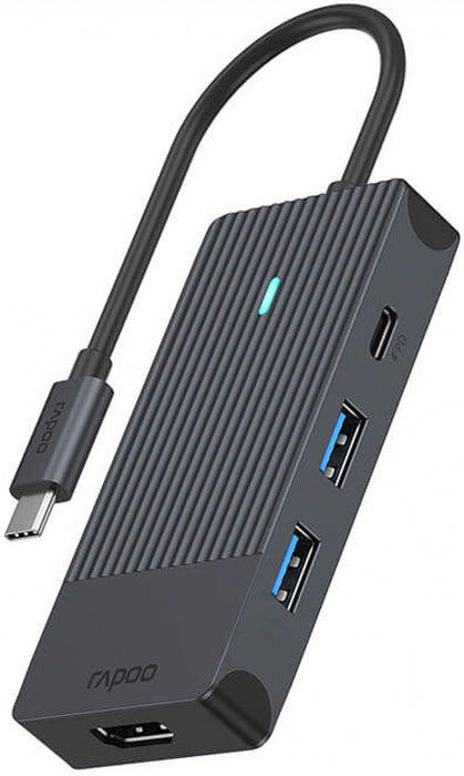 USB HUB 3.2 RAPOO USB-C UCM-2001 4-in-1 USB-C-Adapter