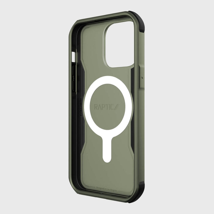 Raptic X-Doria Fort Case iPhone 14 Pro with MagSafe armored cover green - Cell phone cases and covers<<<HurtelXML