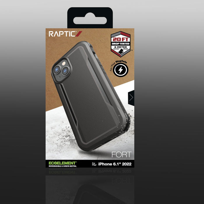 Raptic X-Doria Fort Case iPhone 14 case with MagSafe armored cover black - Cell phone cases and covers<<<HurtelXML