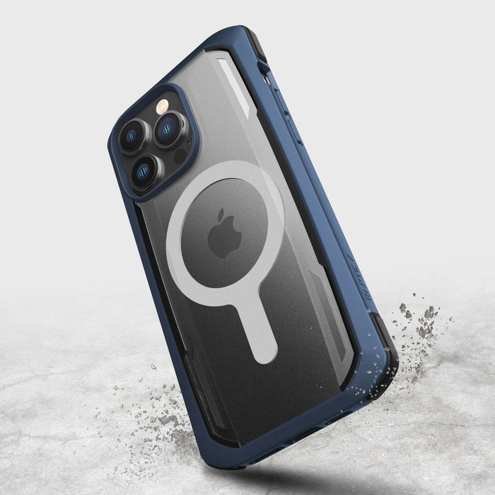 Raptic X-Doria Secure Case for iPhone 14 Pro Max with MagSafe armored cover blue
