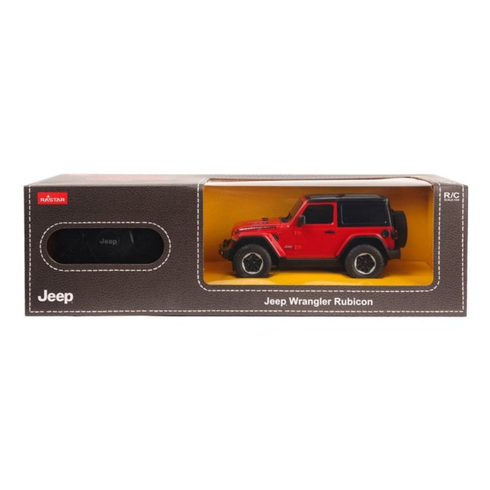 Кола с дистанционно управление Rastar - Jeep Wrangler Rubicon, 1:24, асортимент