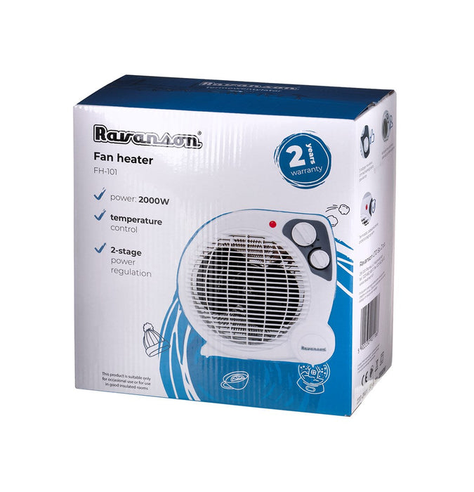 Ravanson FH-101 electric space heater Fan electric space heater Indoor White 2000 W - Fan heatersAGD-TER<<<Home