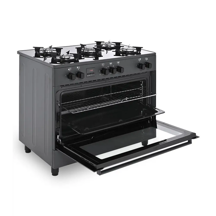 Ravanson KWGE-K90 black gas/electric cooker - Free-standing kitchensAGD-KWS<<<Home Appliance - ProductsAGD<<<ActionPL