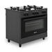 Ravanson KWGE-K90 black gas/electric cooker - Free-standing kitchensAGD-KWS<<<Home Appliance - ProductsAGD<<<ActionPL