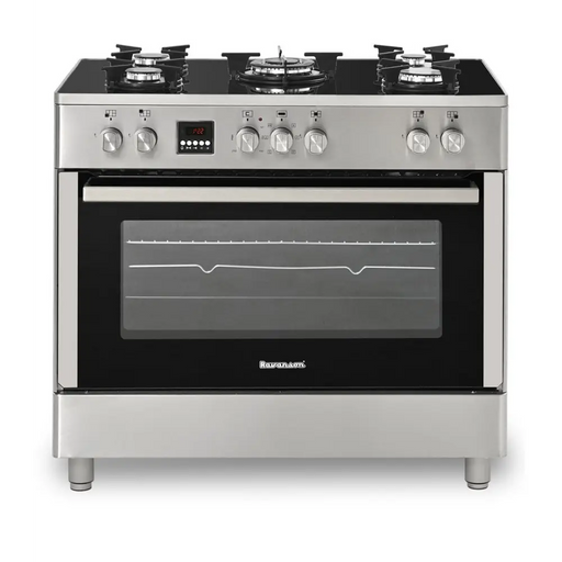 Ravanson KWGE-K90 Glass Inox gas-electric cooker - Free-standing kitchensAGD-KWS<<<Home Appliance