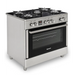 Ravanson KWGE-K90 Glass Inox gas-electric cooker - Free-standing kitchensAGD-KWS<<<Home Appliance