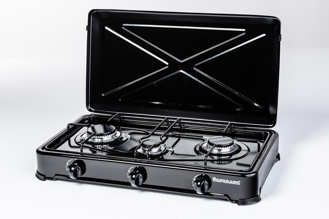 Countertop Hob Gas Ravanson K-03TB [white; 3 zone(s)]
