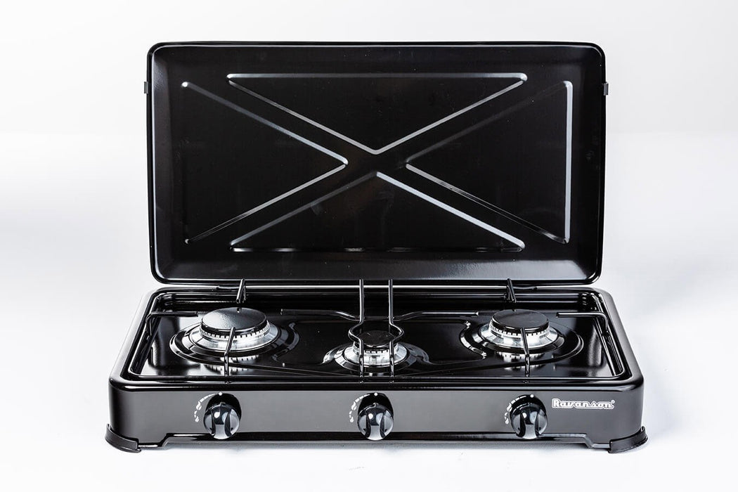 Countertop Hob Gas Ravanson K-03TB [white; 3 zone(s)]