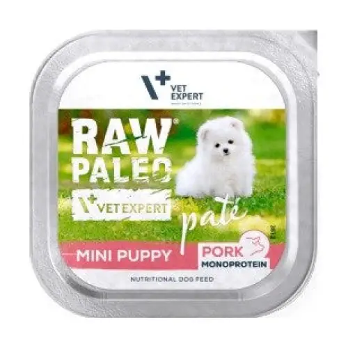 RAW PALEO Pâte Mini Puppy Pork - wet dog food - 150g - Wet foodDLP-KAM<<<For the dogDLP<<<ActionPL