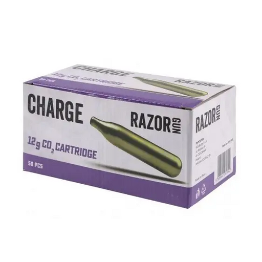 RazorGun CO2 capsules 12g - 50 pieces per box - Green Gas CO2 HPASTZ-GCH<<<ShootingSTZ<<<ActionPL