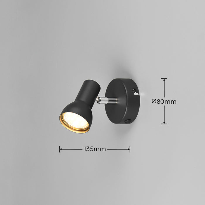 SPOT 1XGU10 BLACK REALITY CANTAR