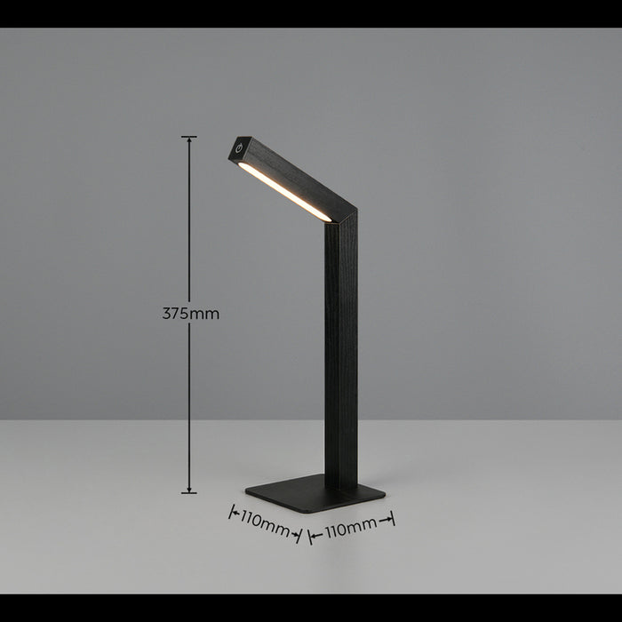 LED DESK LAMP 2W 185LM BLACK REALITY SKIP