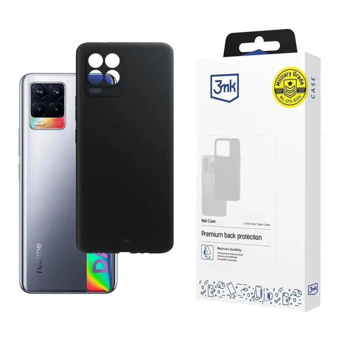 Realme 8 4G - 3mk Matt Case black - Cell phone cases and covers<<<HurtelXML