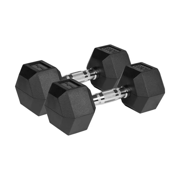 REBEL ACTIVE Hantle żeliwne gumowane 2x10 kg - DumbbellSIF-HAN<<<Gym and fitnessSIF<<<ActionPL