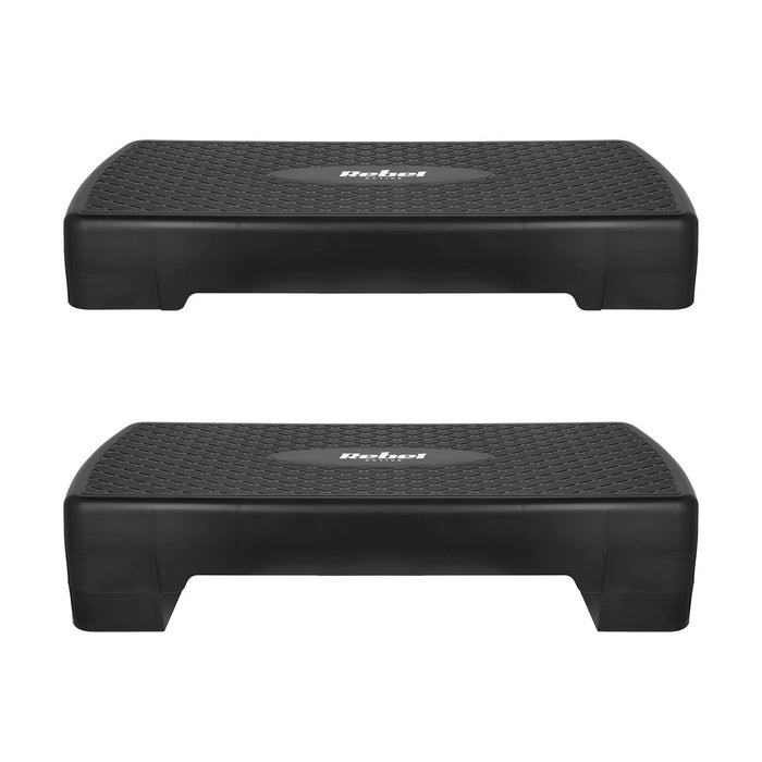 REBEL ACTIVE Fitness Step 2 Levels Black
