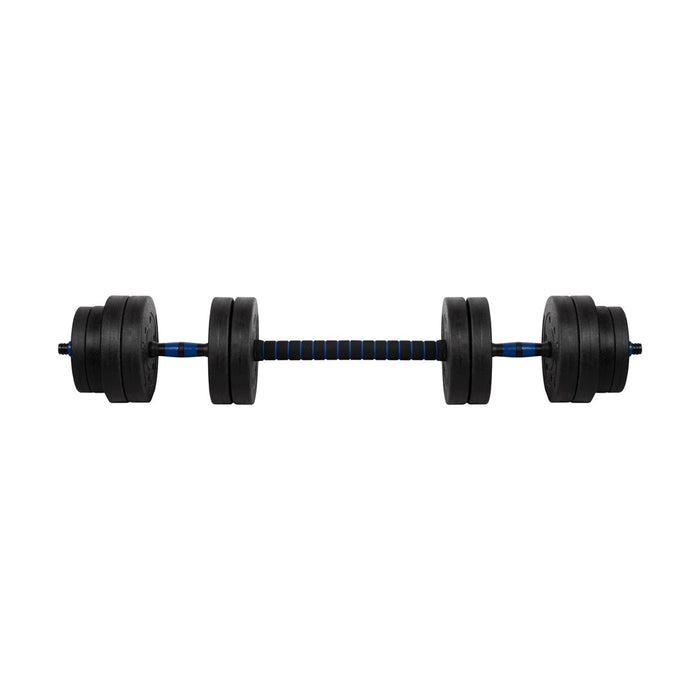REBEL ACTIVE Adjustable bituminous dumbbell with connector 1x20kg