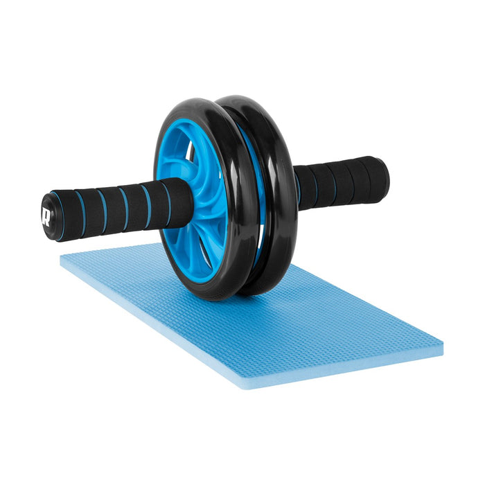 REBEL ACTIVE Double wheel, roller for abdominal exercises AB Wheel