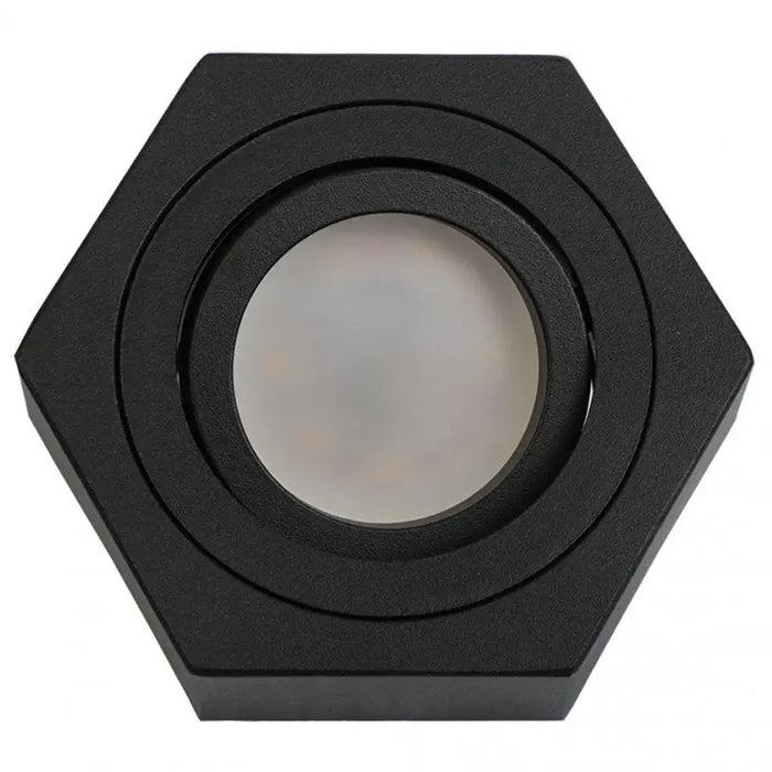 RECESSED MOON GU10 30MM BLACK LIGHTEX NANO - Луни<<<Вътрешно осветление<<<Осветление<<<Praktiker&&&Луни<<<Вътрешно