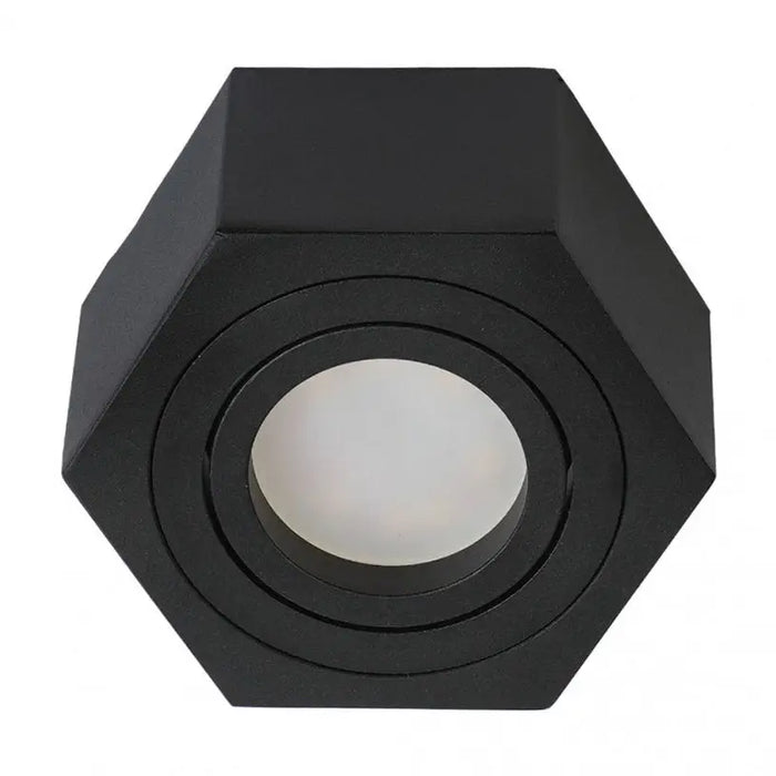 RECESSED MOON GU10 50MM BLACK LIGHTEX NANO - Луни<<<Вътрешно осветление<<<Осветление<<<Praktiker&&&Луни<<<Вътрешно