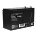 Rechargeable battery AGM 12V 7Ah Maintenancefree for UPS ALARM - Batteries<<<Rechargeable batteries<<<IT