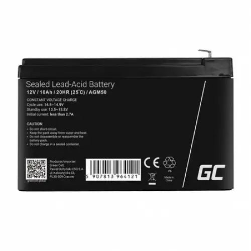 Rechargeable Battery AGM VRLA Green Cell AGM50 12V 10Ah (for UPS toy car lawn mower) - Batteries<<<Rechargeable