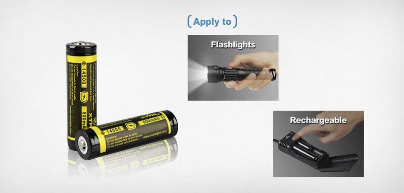 Rechargeable battery LiIon AA R6 3.7V 800mAh XTAR - Батерии<<<Батерии и зарядни у-ва<<<ValiAPI&&&Rechargeable