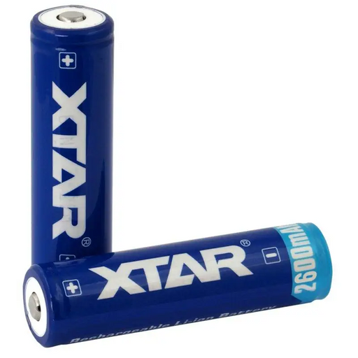 Rechargeable battery XTAR for flashlights 18650 with protection 2600mAh Li-ion - Батерии<<<Батерии и зарядни