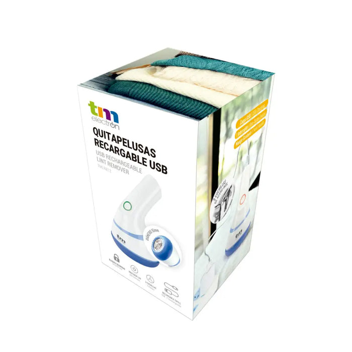 Rechargeable Electric Lint Remover TM Electron White Compact - Почистване Прахосмукачки И Гладене<<<Дом