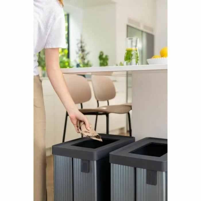 Recycling Waste Bin Curver VERTO Grey 54 L Plastic - Почистване Прахосмукачки И Гладене<<<Дом Градина<<<BigBuy&&&Други