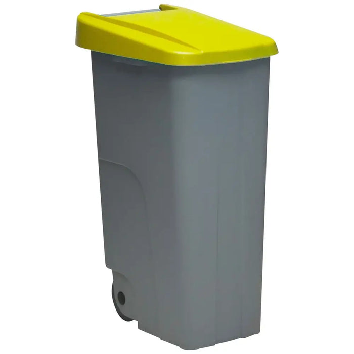Recycling Waste Bin Denox Yellow 110 L - Други продукти за почистване<<<Почистване Прахосмукачки И Гладене<<<Дом