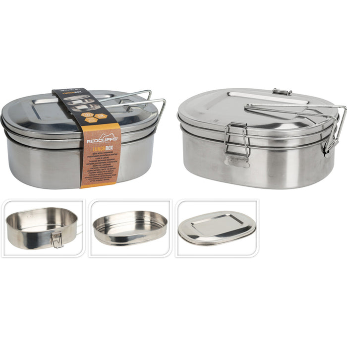 FOOD BOX WITH TWO COMPARTMENTS 18X14X7.5CM REDCLIFFS OUTDOOR CY4655560