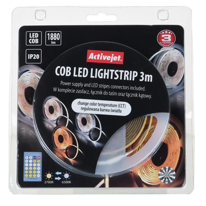 Reflective tape Activejet AJE-COB CCT - Други артикули за декорация<<<Декорация и Осветление<<<Дом