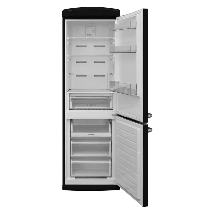 Refrigerator with freezer Finlux FXCARE 373030 BLE BLACK 331 l E No Frost Black - Хладилници с