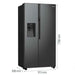 Refrigerator with freezer GORENJE Side by Side NRR9185ESBXL 566 l NoFrost Plus 178.6 cm - Хладилници Side