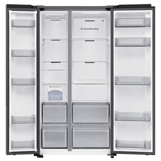 Refrigerator with freezer SAMSUNG Side-by-Side RS70F65QETEO 659 l Bespoke AI SBS - AI Energy Wi-Fi 178 cm - Хладилници