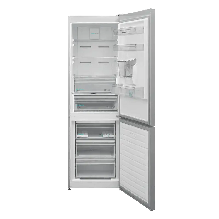 Refrigerator with freezer Sharp SJ-NBA21DMDIE 331 l E No Frost Inox - Хладилници с фризер<<<Хладилници<<<Домакински